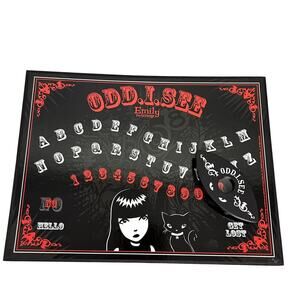 Emily the Strange Odd I See Talking Board Spirit Ghost Paranormal Game Retro Emo